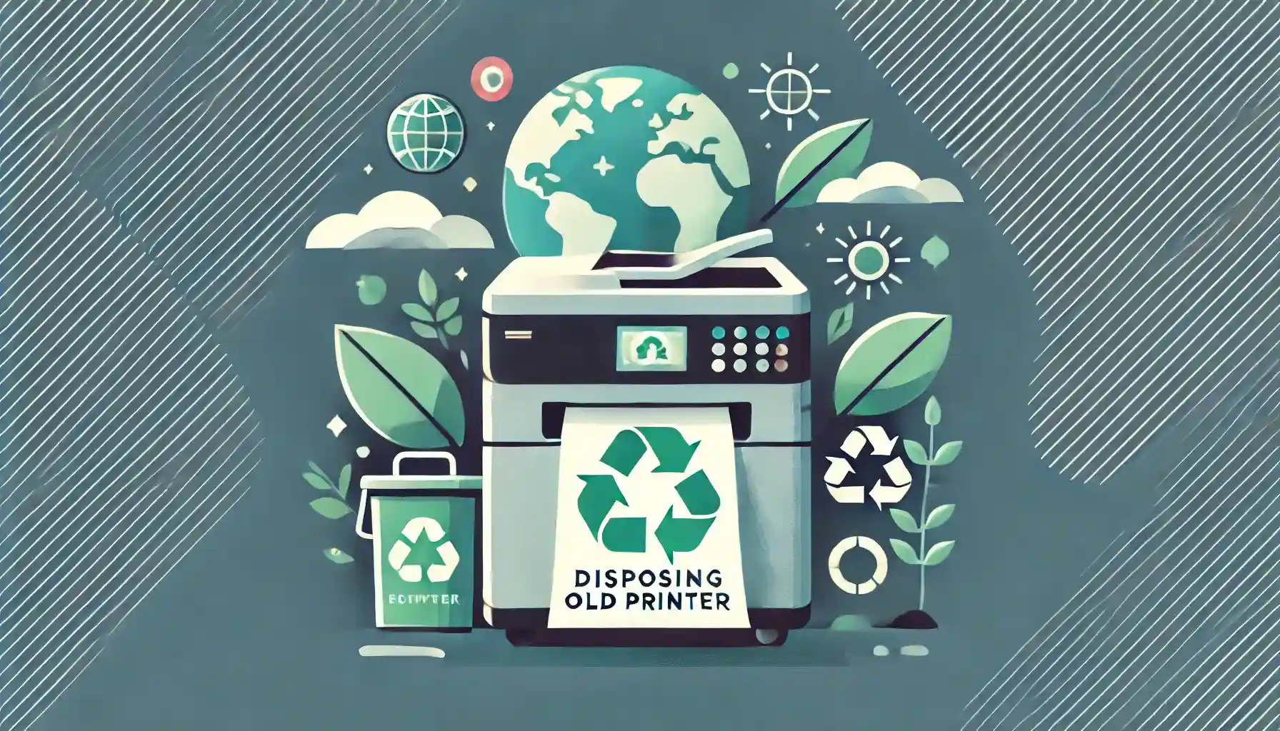 The environmental impact of disposing old printers: recycling, sustainability, and ecological considerations.