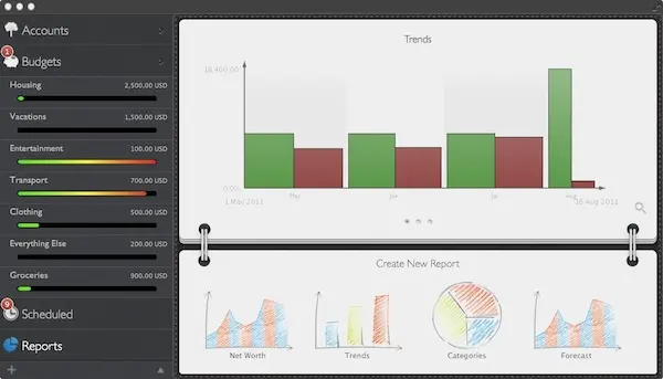 MoneyWiz personal finance app for Mac