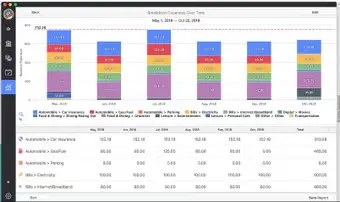 MoneyWiz for Mac financial reporting