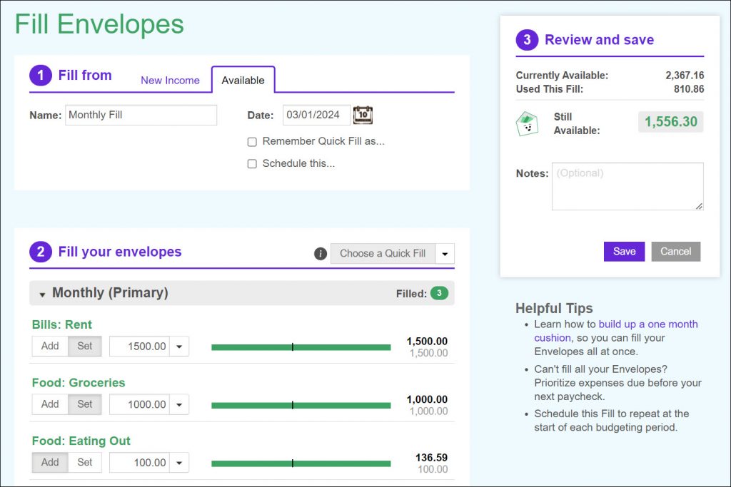 Goodbudget: Envelope Budgeting Method